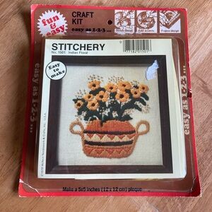1979 vintage crewel craft kit never opened